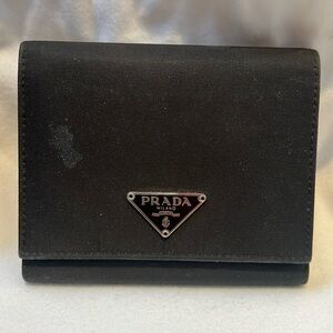 Prada Chocolate Brown Small Nylon Wallet